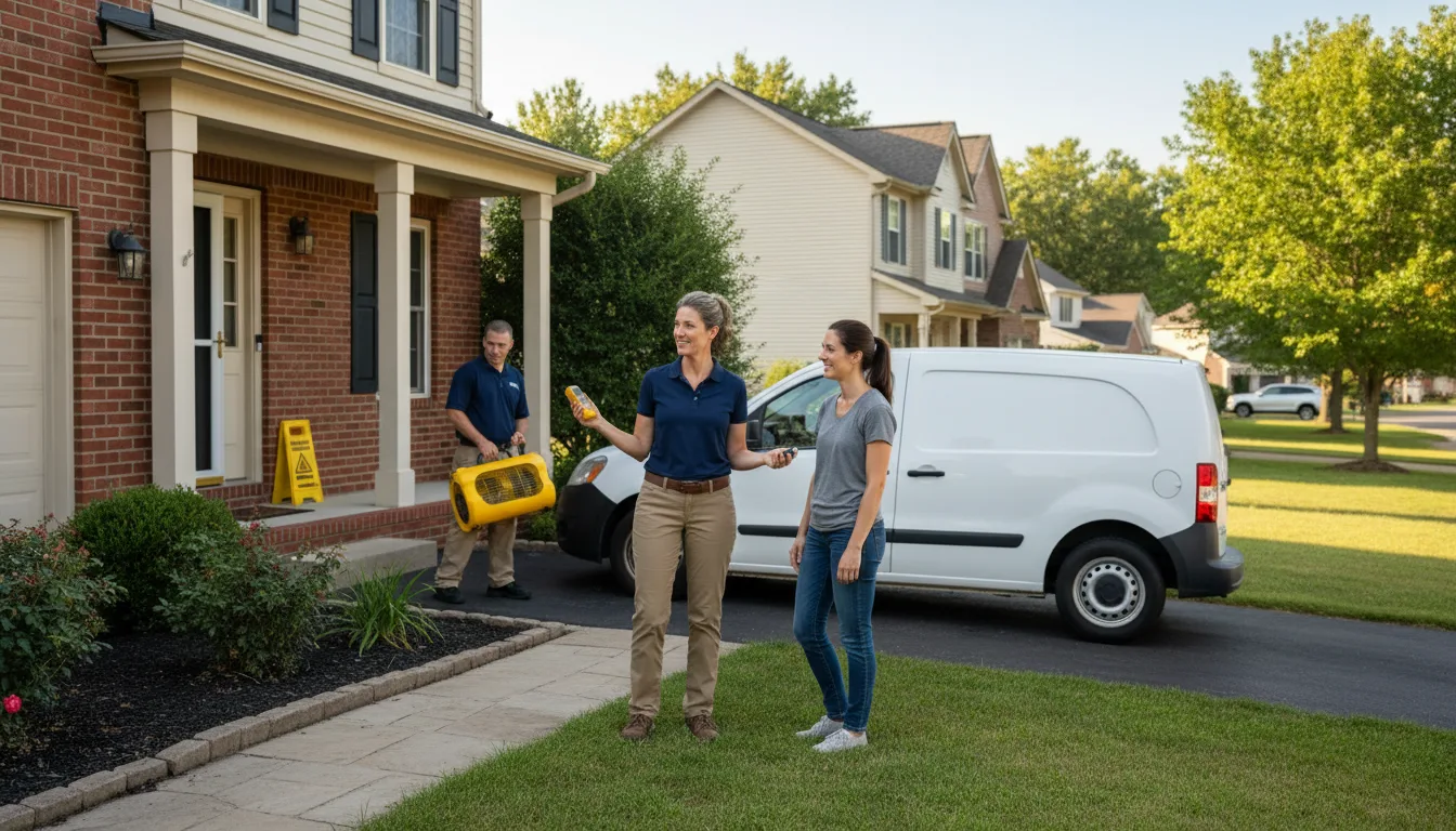 Residential water damage restoration in Norwood Young America, MN